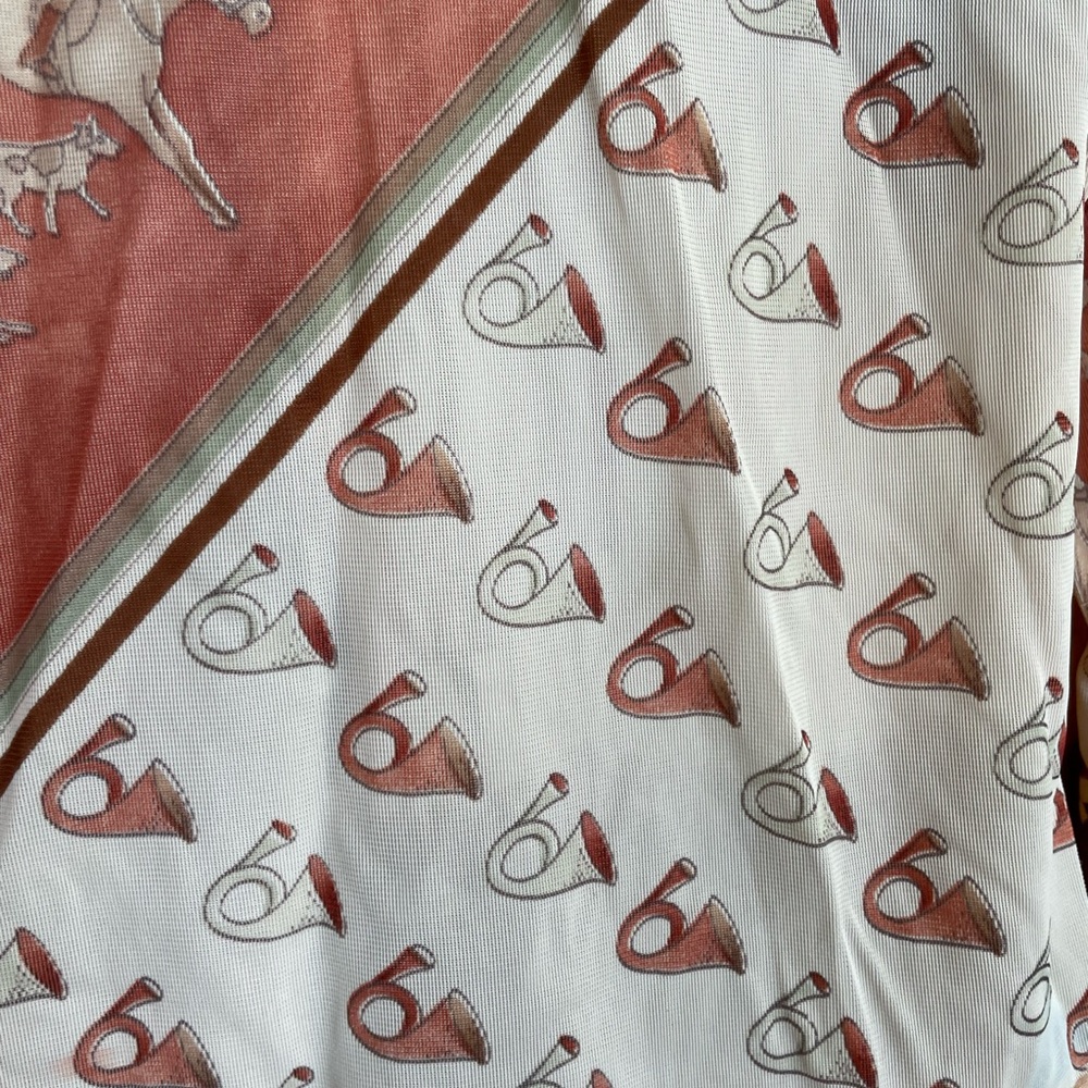 Vintage 70s Donmoor Youth Novelty Print Equestrian Patchwork Shirt Boys Vtg 5 - Picture 8 of 16